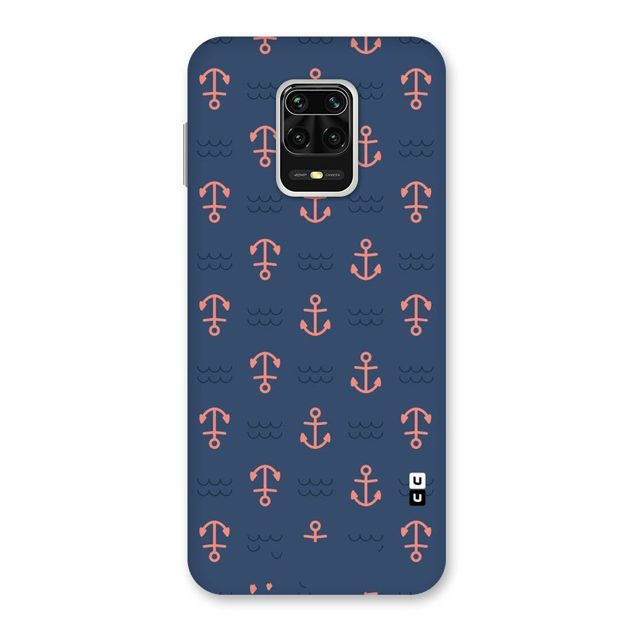 Anchor Sea Blue Back Case for Redmi Note 9 Pro