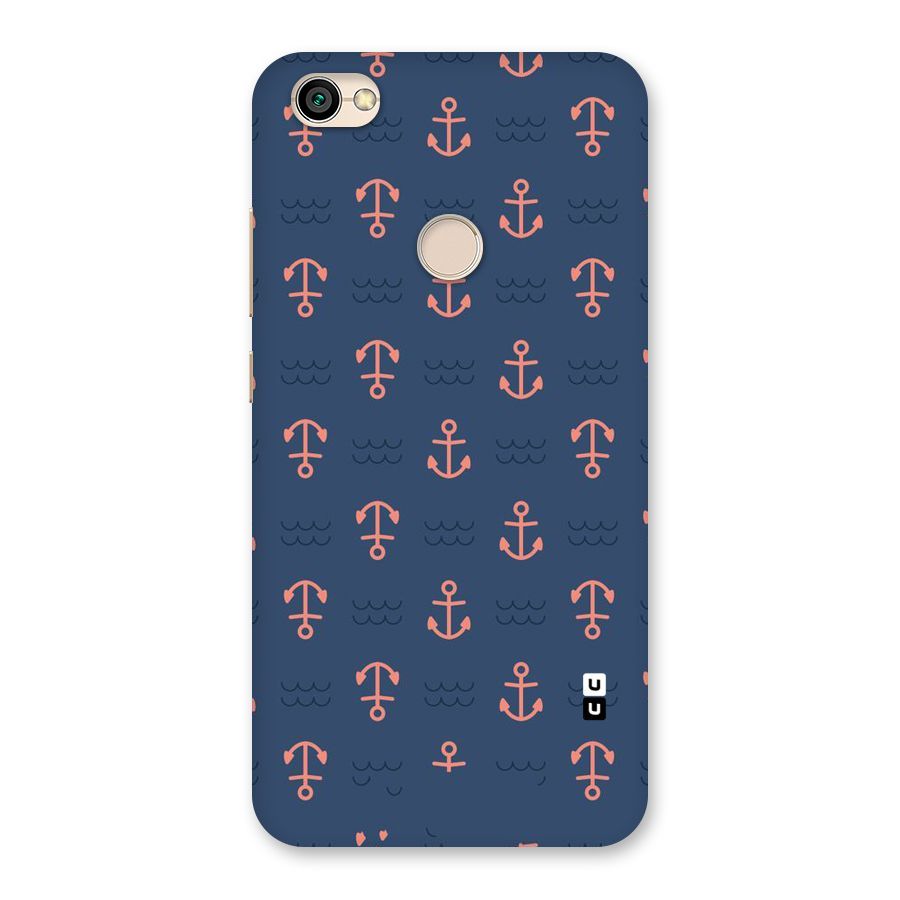 Anchor Sea Blue Back Case for Redmi Y1 2017