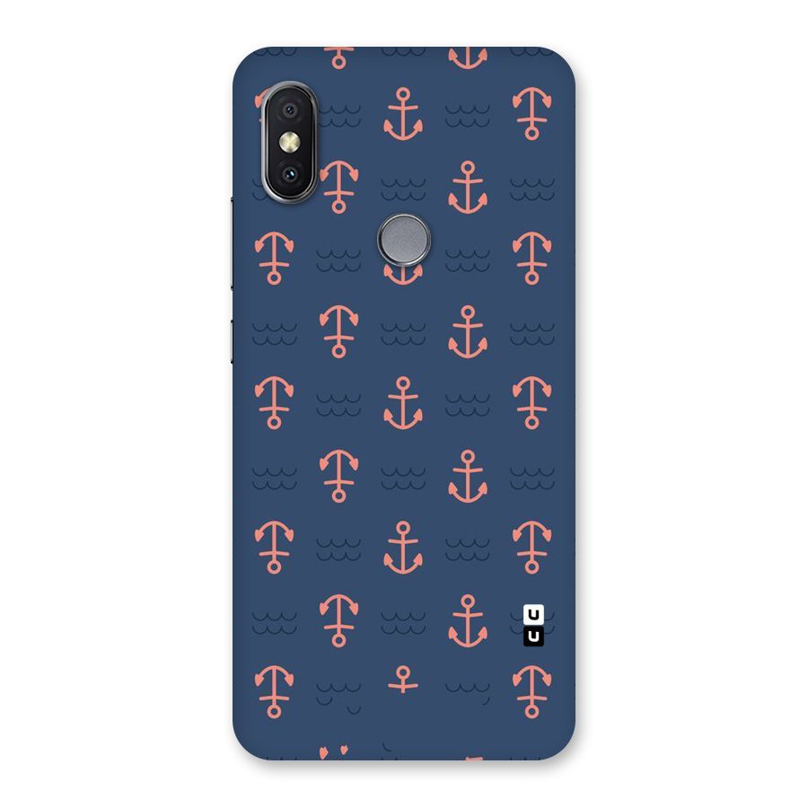 Anchor Sea Blue Back Case for Redmi Y2