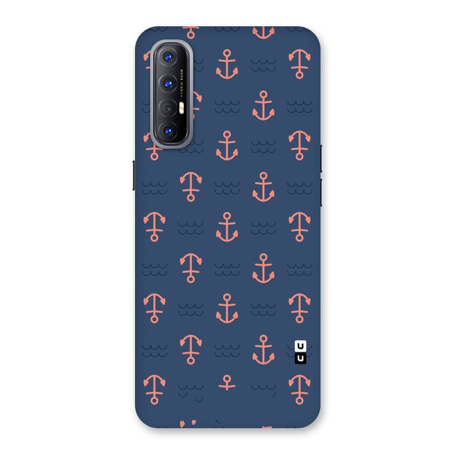 Anchor Sea Blue Back Case for Reno3 Pro