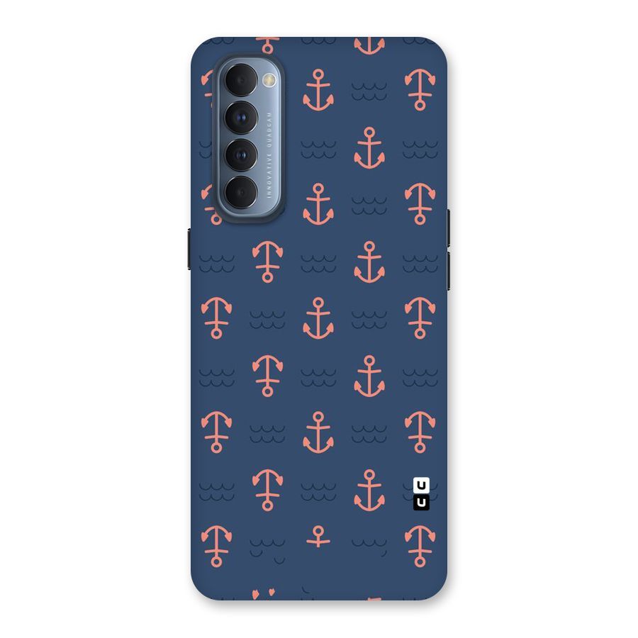 Anchor Sea Blue Back Case for Reno4 Pro