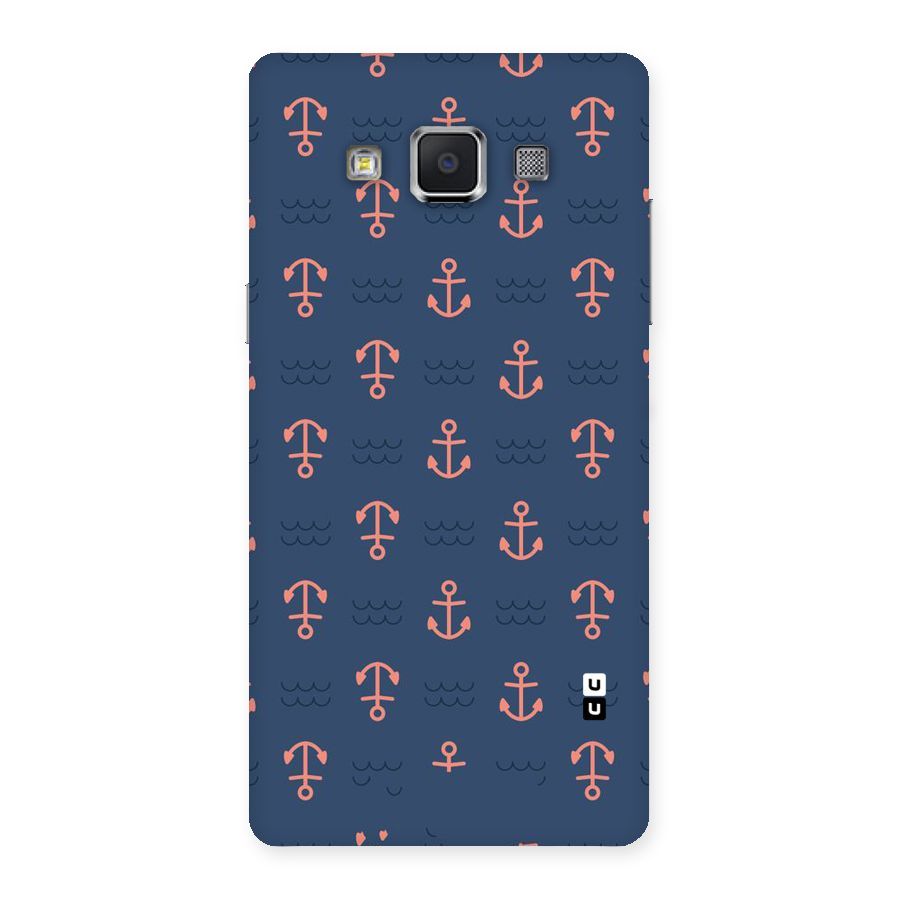 Anchor Sea Blue Back Case for Samsung Galaxy A5