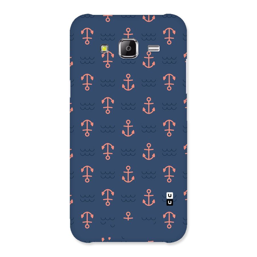 Anchor Sea Blue Back Case for Samsung Galaxy J5