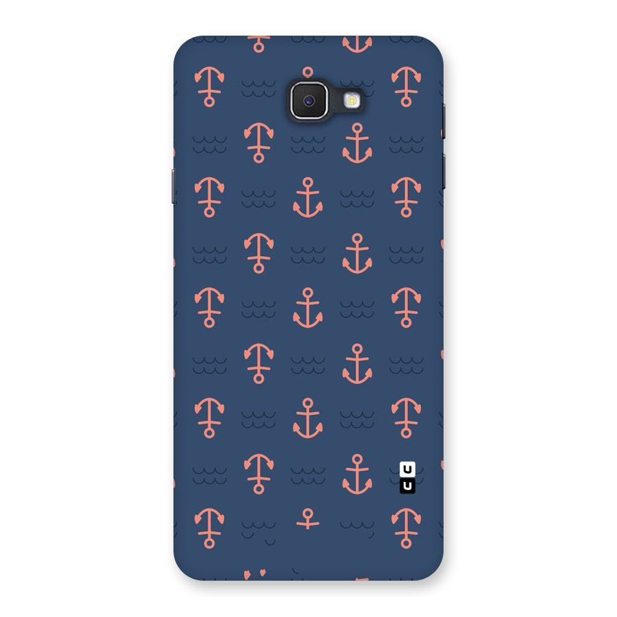 Anchor Sea Blue Back Case for Samsung Galaxy J7 Prime