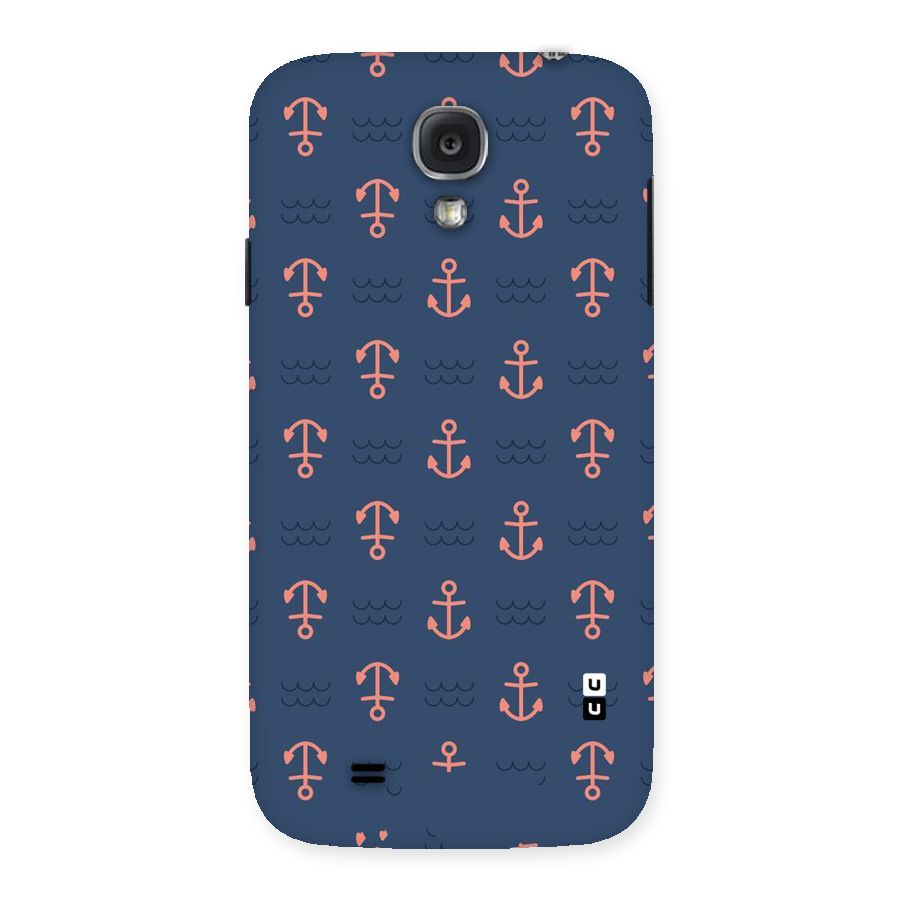 Anchor Sea Blue Back Case for Samsung Galaxy S4