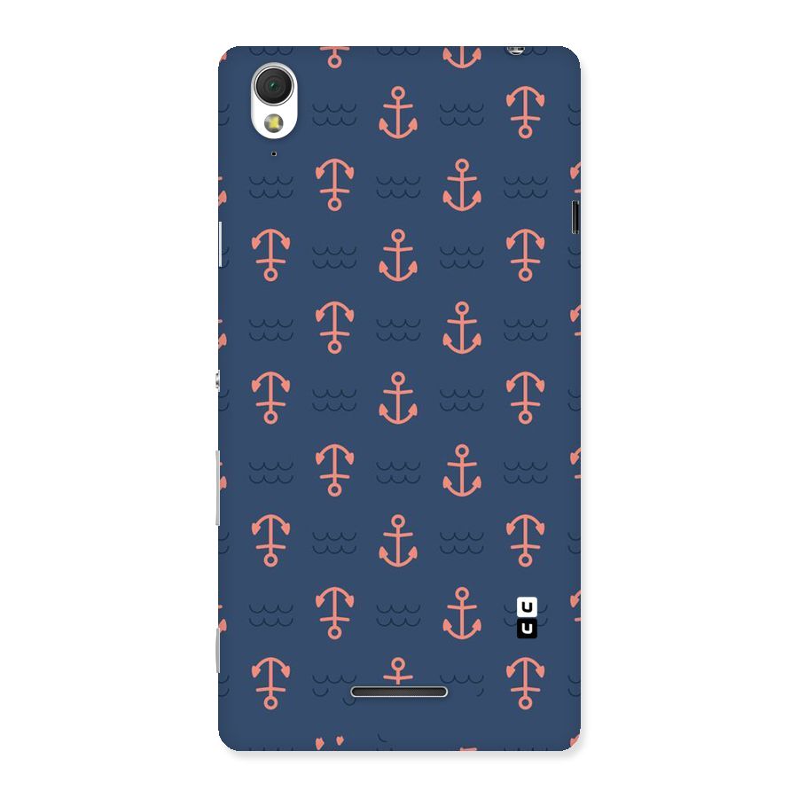 Anchor Sea Blue Back Case for Sony Xperia T3