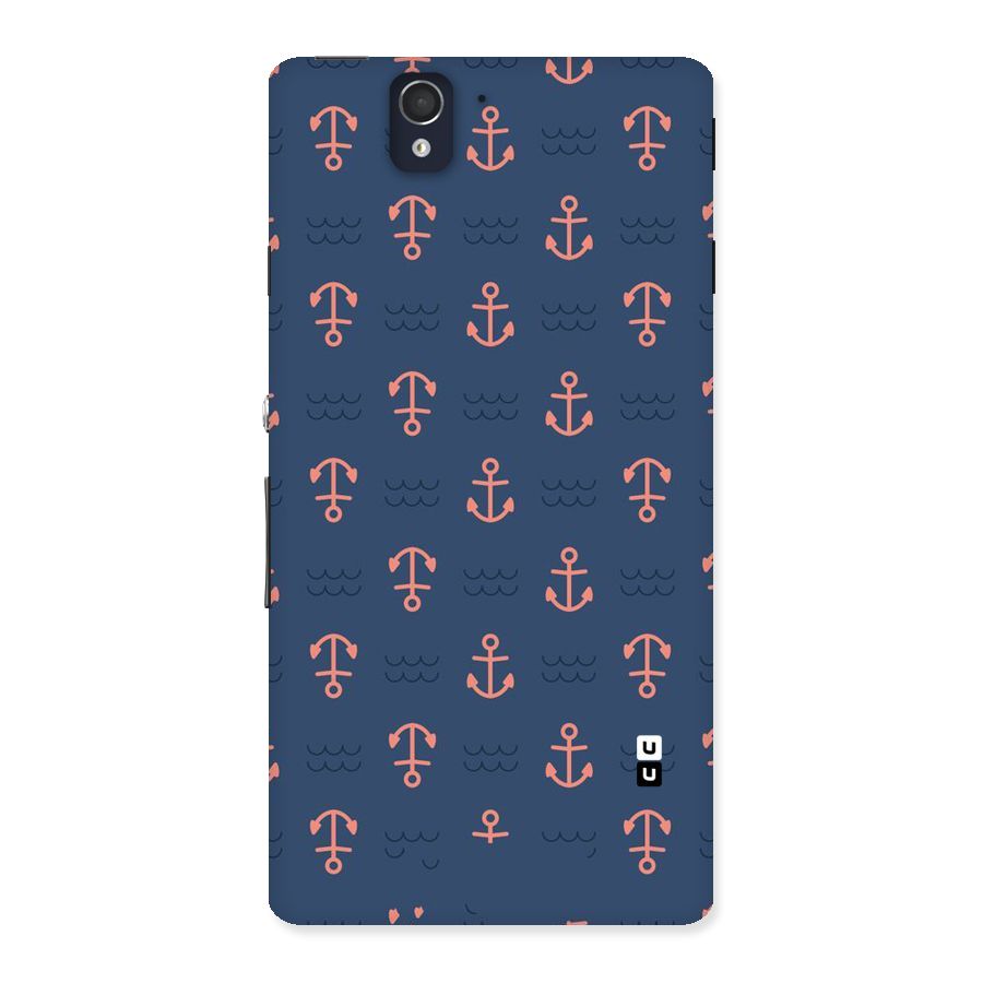 Anchor Sea Blue Back Case for Sony Xperia Z
