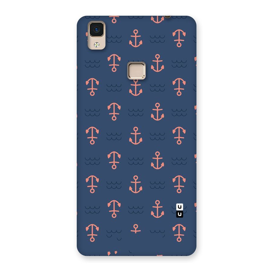 Anchor Sea Blue Back Case for V3 Max