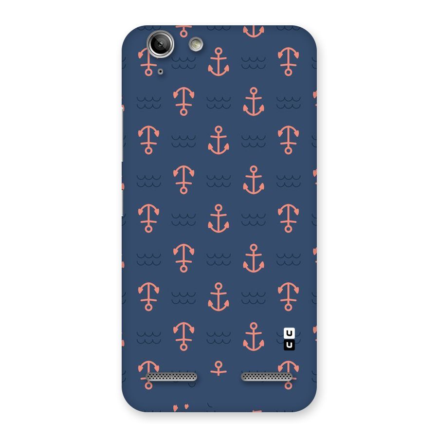 Anchor Sea Blue Back Case for Vibe K5 Plus