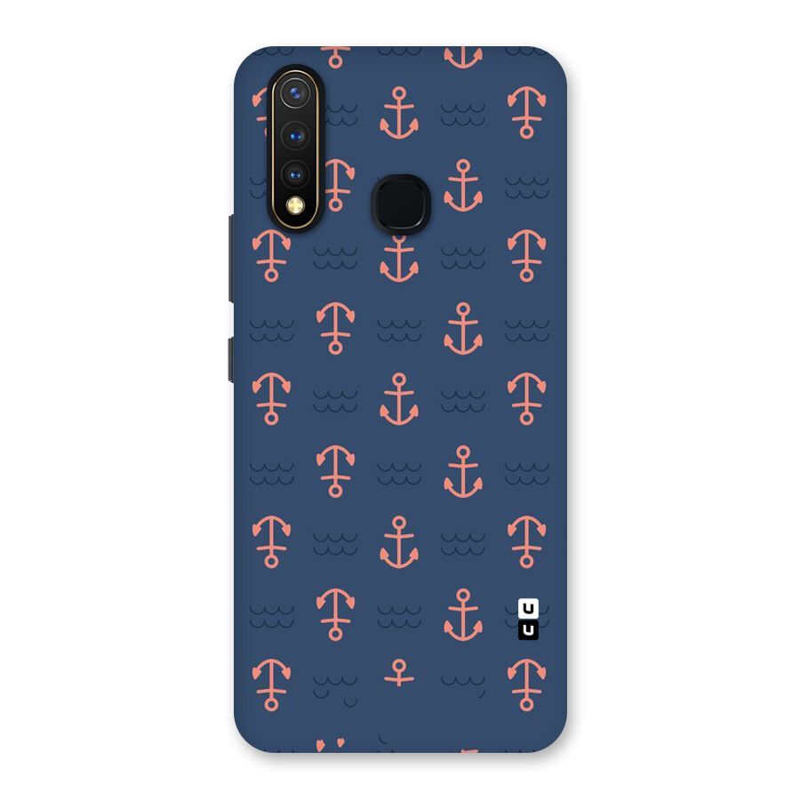 Anchor Sea Blue Back Case for Vivo U20