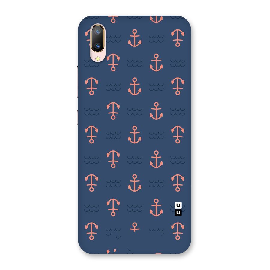 Anchor Sea Blue Back Case for Vivo V11 Pro