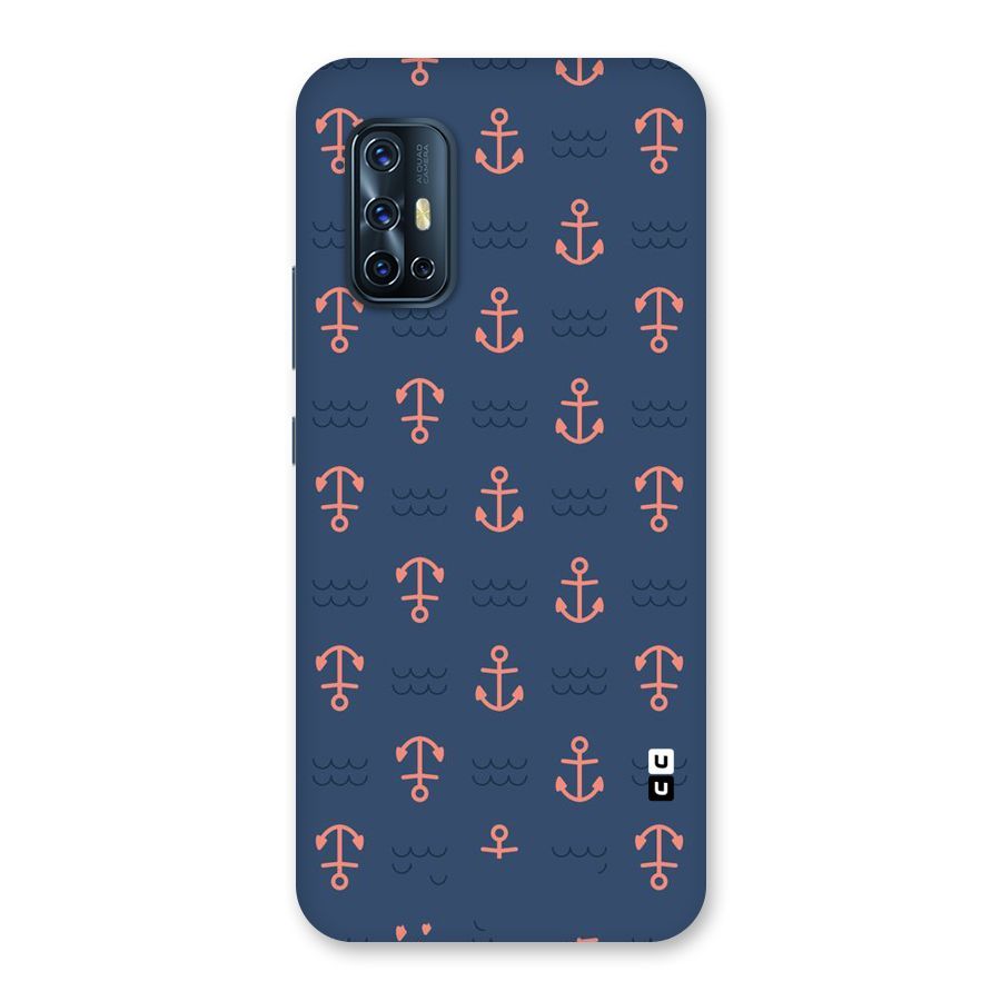 Anchor Sea Blue Back Case for Vivo V17
