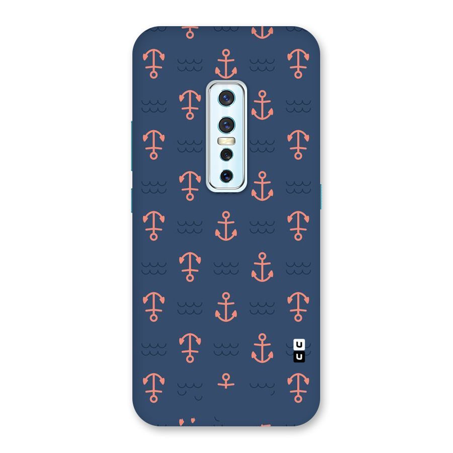 Anchor Sea Blue Back Case for Vivo V17 Pro
