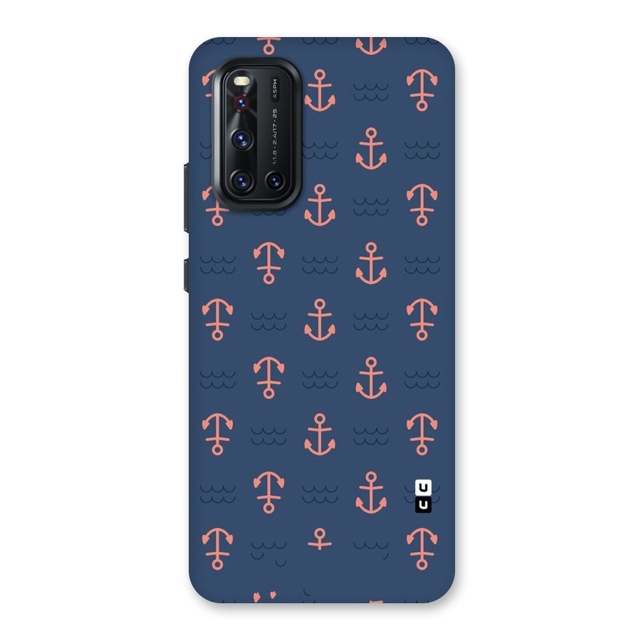 Anchor Sea Blue Back Case for Vivo V19