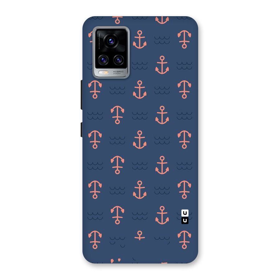 Anchor Sea Blue Back Case for Vivo V20 Pro