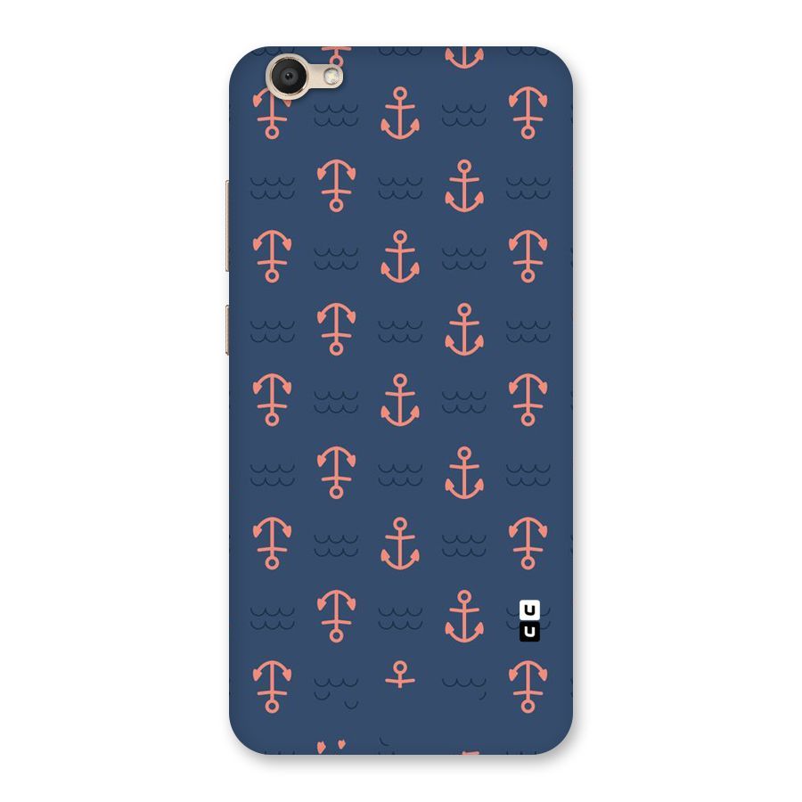 Anchor Sea Blue Back Case for Vivo V5