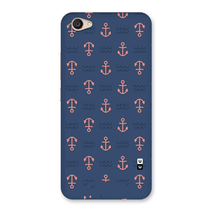 Anchor Sea Blue Back Case for Vivo V5 Plus