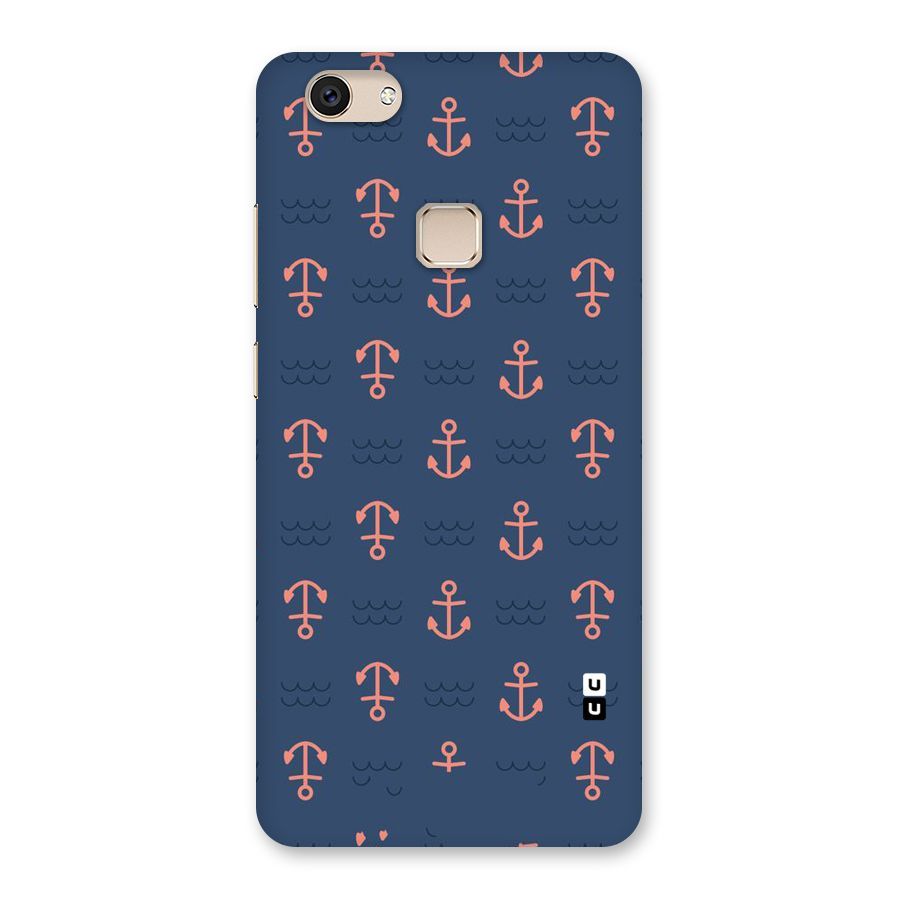 Anchor Sea Blue Back Case for Vivo V7