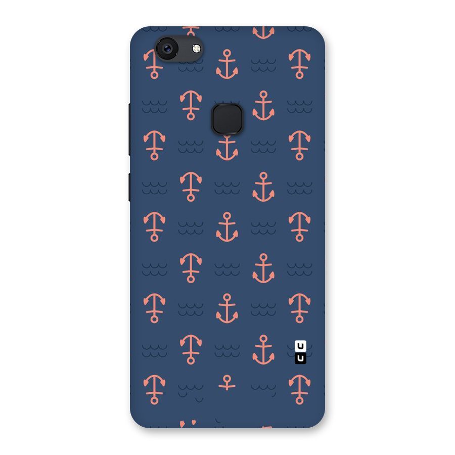 Anchor Sea Blue Back Case for Vivo V7 Plus