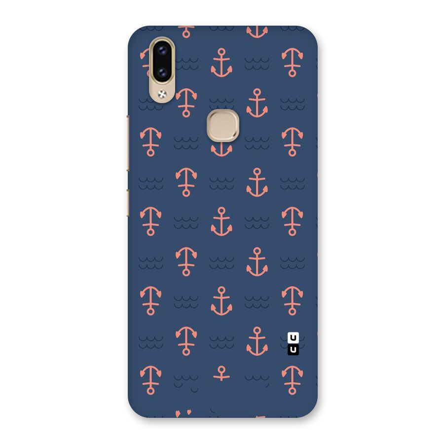 Anchor Sea Blue Back Case for Vivo V9 Youth
