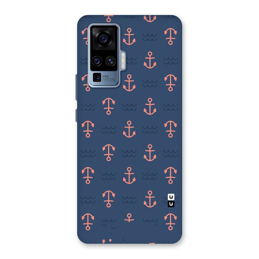 Anchor Sea Blue Back Case for Vivo X50 Pro