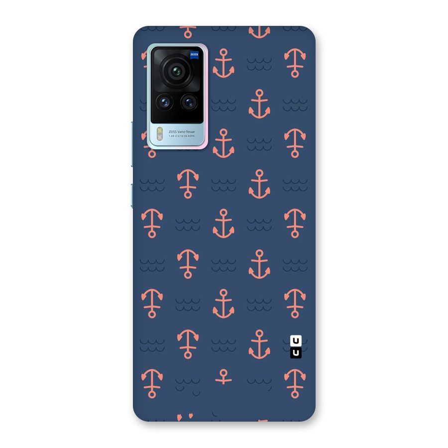 Anchor Sea Blue Back Case for Vivo X60 Pro