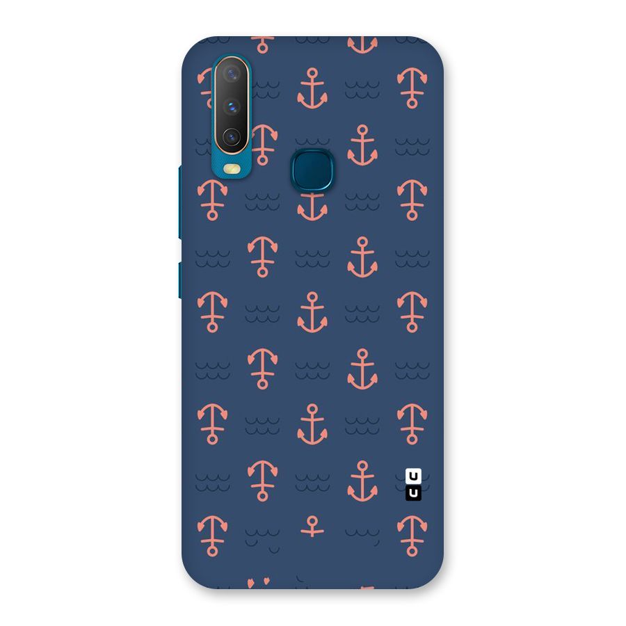 Anchor Sea Blue Back Case for Vivo Y17