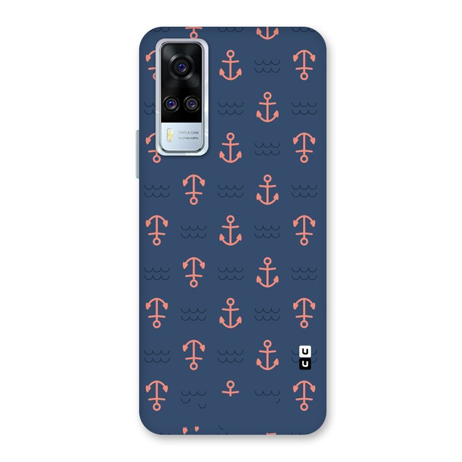 Anchor Sea Blue Back Case for Vivo Y31