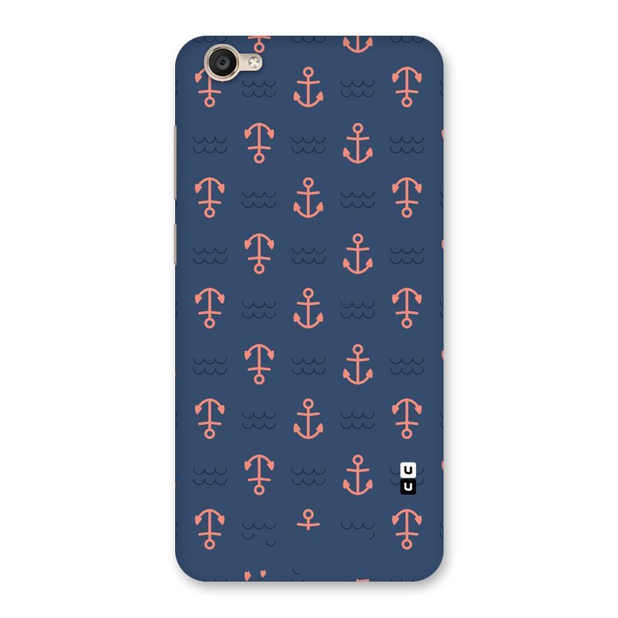 Anchor Sea Blue Back Case for Vivo Y55s