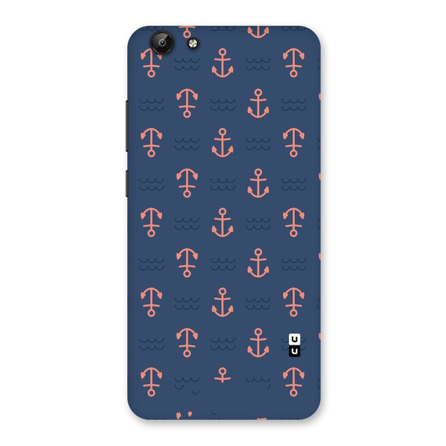 Anchor Sea Blue Back Case for Vivo Y69