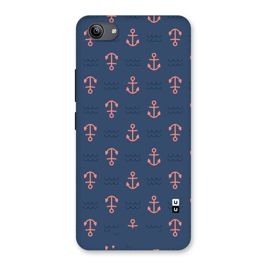Anchor Sea Blue Back Case for Vivo Y81i