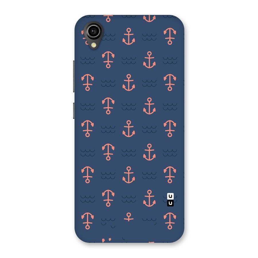 Anchor Sea Blue Back Case for Vivo Y90