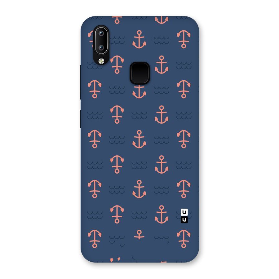 Anchor Sea Blue Back Case for Vivo Y93