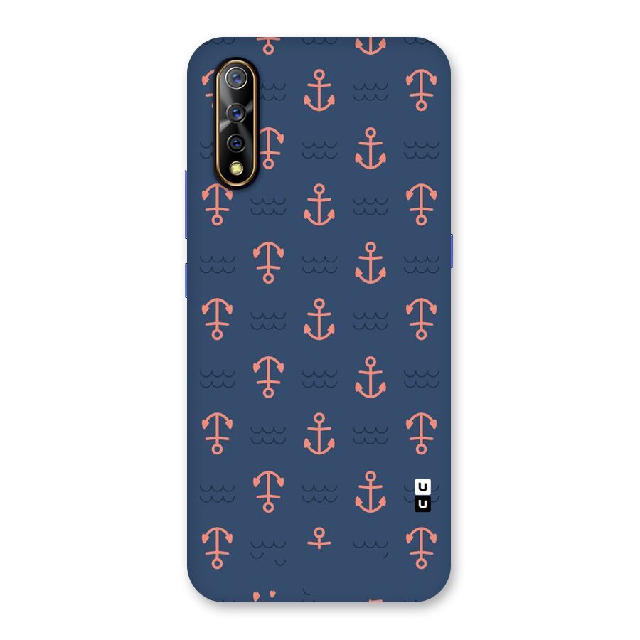 Anchor Sea Blue Back Case for Vivo Z1x