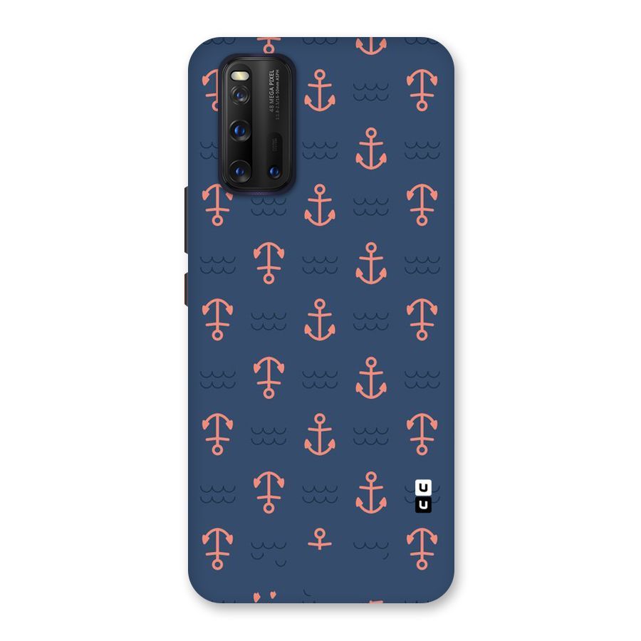 Anchor Sea Blue Back Case for Vivo iQOO 3