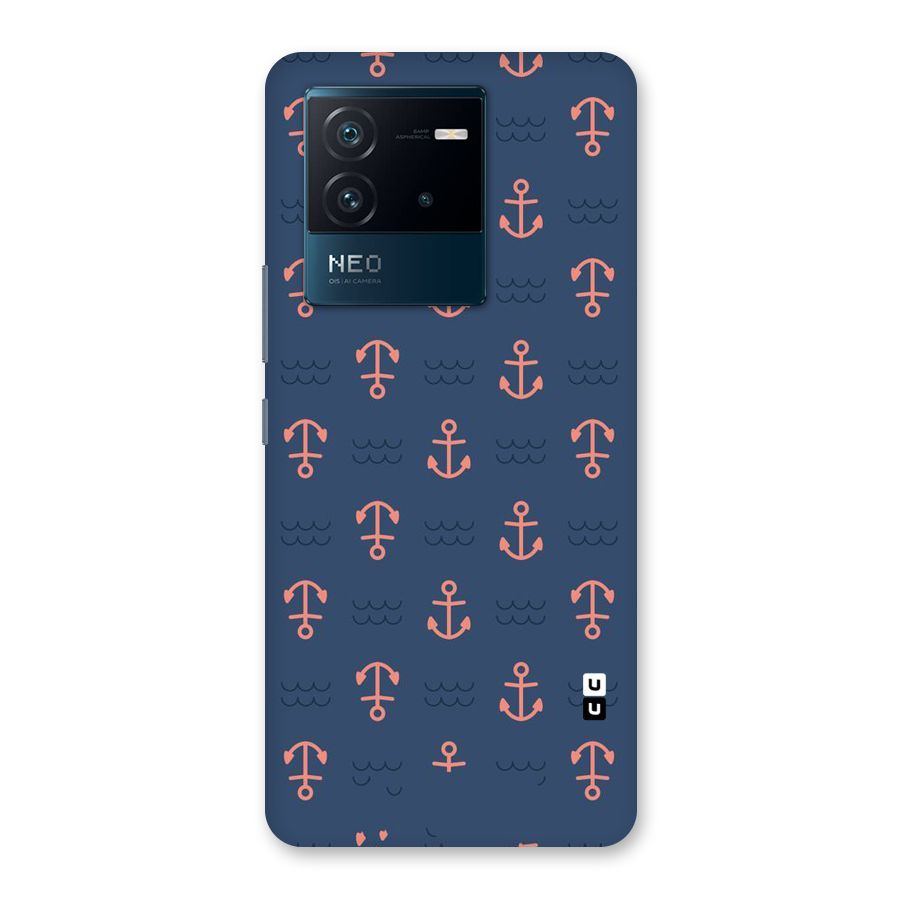 Anchor Sea Blue Back Case for Vivo iQOO Neo 6 5G