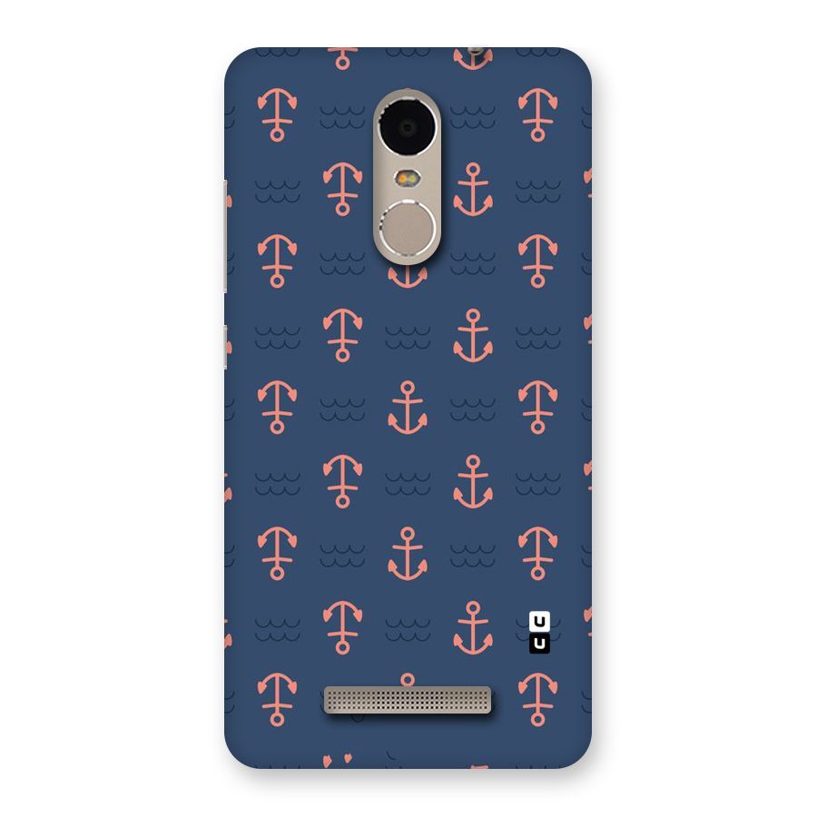 Anchor Sea Blue Back Case for Xiaomi Redmi Note 3