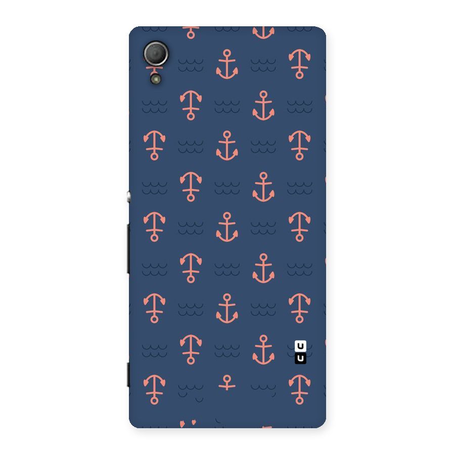 Anchor Sea Blue Back Case for Xperia Z3 Plus