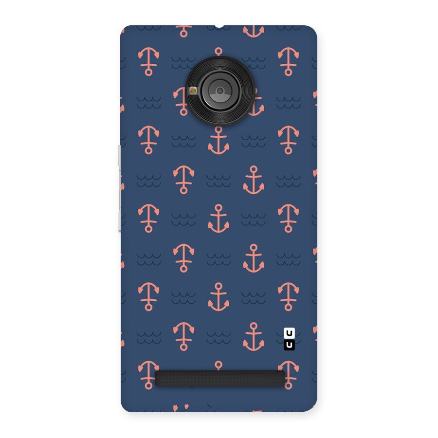 Anchor Sea Blue Back Case for Yu Yuphoria