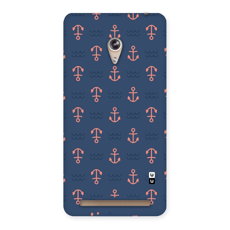 Anchor Sea Blue Back Case for Zenfone 6