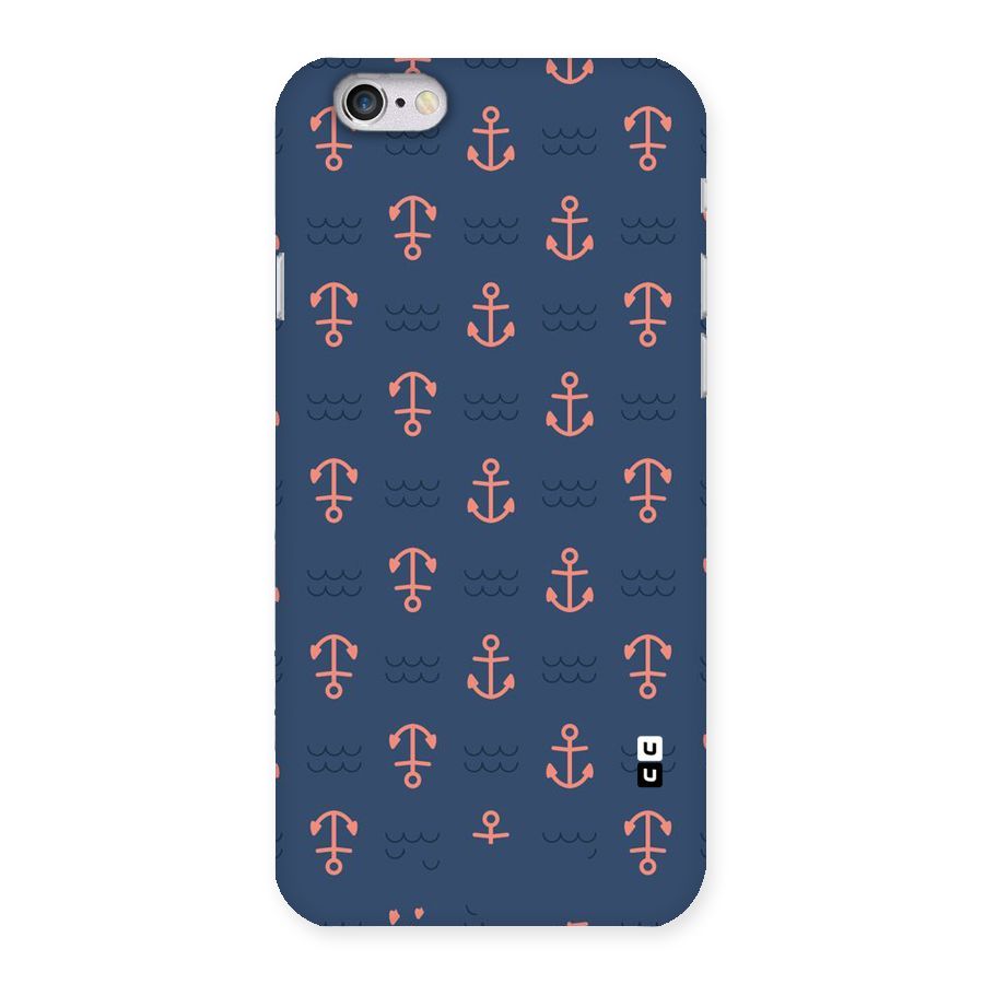 Anchor Sea Blue Back Case for iPhone 6 6S