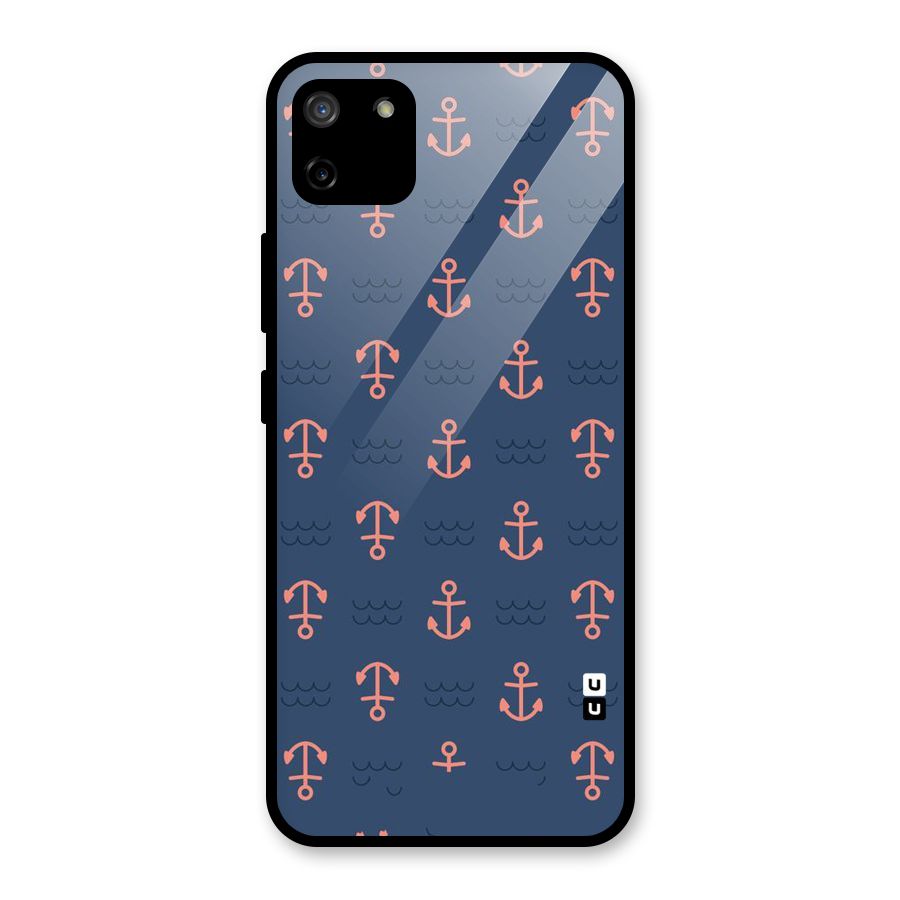 Anchor Sea Blue Glass Back Case for Realme C11