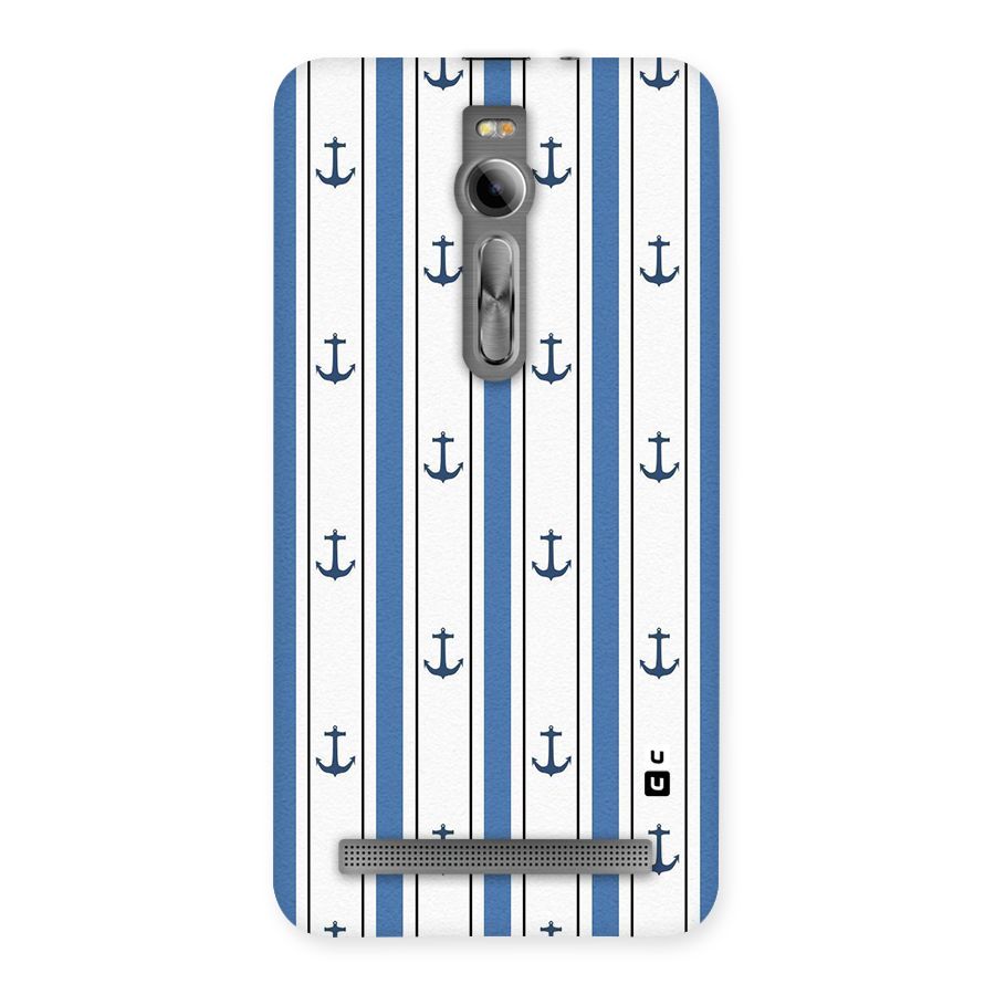 Anchor Stripe Lines Back Case for Asus Zenfone 2