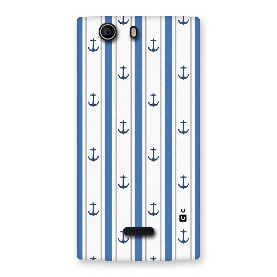 Anchor Stripe Lines Back Case for Canvas Nitro 2 E311