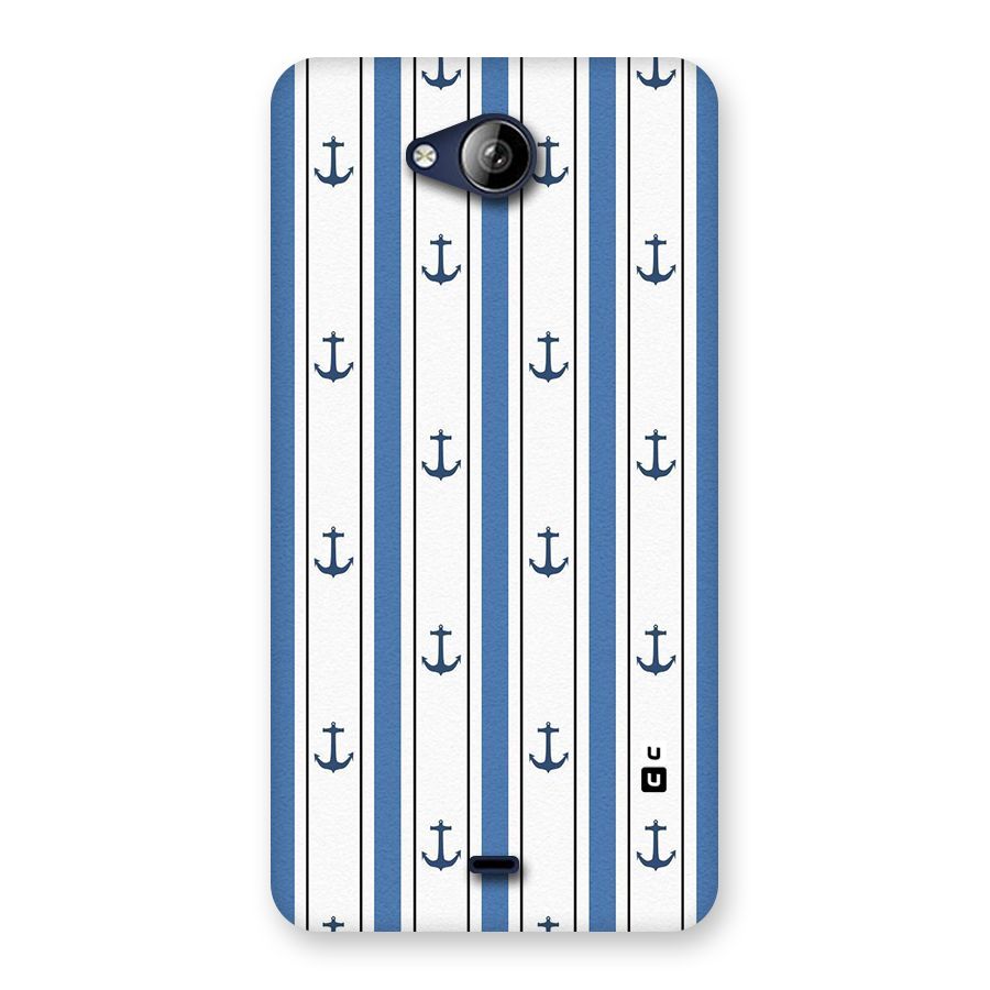 Anchor Stripe Lines Back Case for Canvas Play Q355