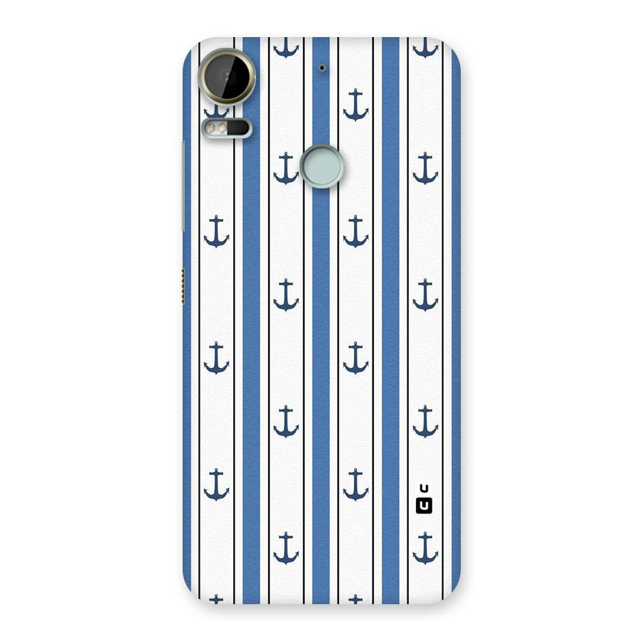 Anchor Stripe Lines Back Case for Desire 10 Pro