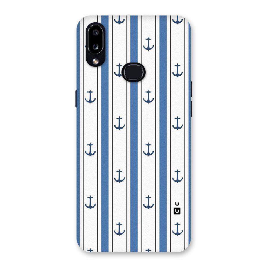 Anchor Stripe Lines Back Case for Galaxy A10s