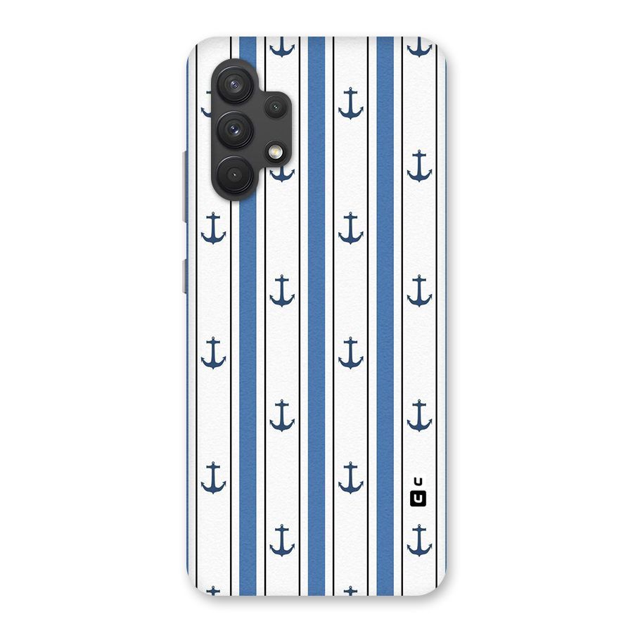 Anchor Stripe Lines Back Case for Galaxy A32