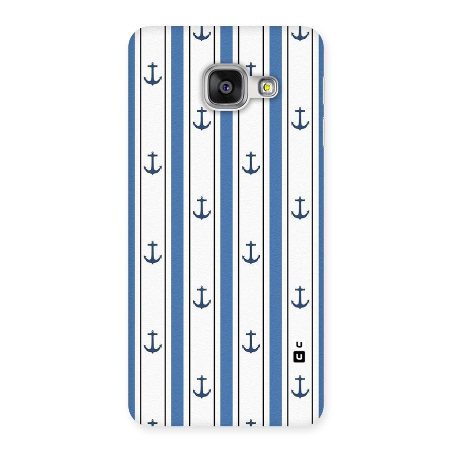 Anchor Stripe Lines Back Case for Galaxy A3 2016