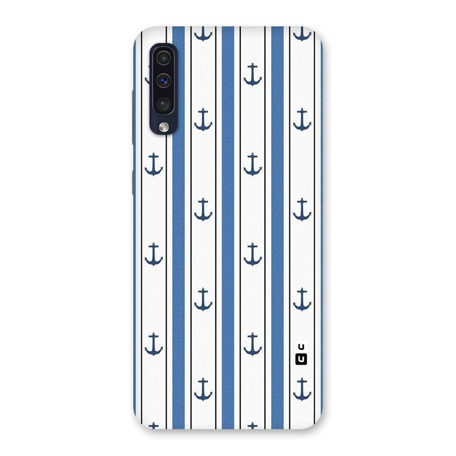 Anchor Stripe Lines Back Case for Galaxy A50